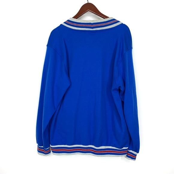 Rare Vintage Sports In Motion Varsity Style Grandpa Sweatshirt Cardigan Sweater - Picture 2 of 16